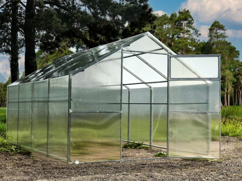 Szklarnia z poliwęglanu 2,8x10m "domek" profil 20x40mm grubość 6mm