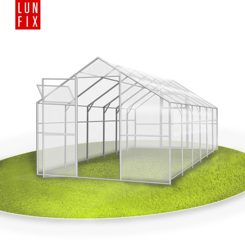 Szklarnia z poliwęglanu 2,8x10m "domek" profil 20x40mm grubość 6mm