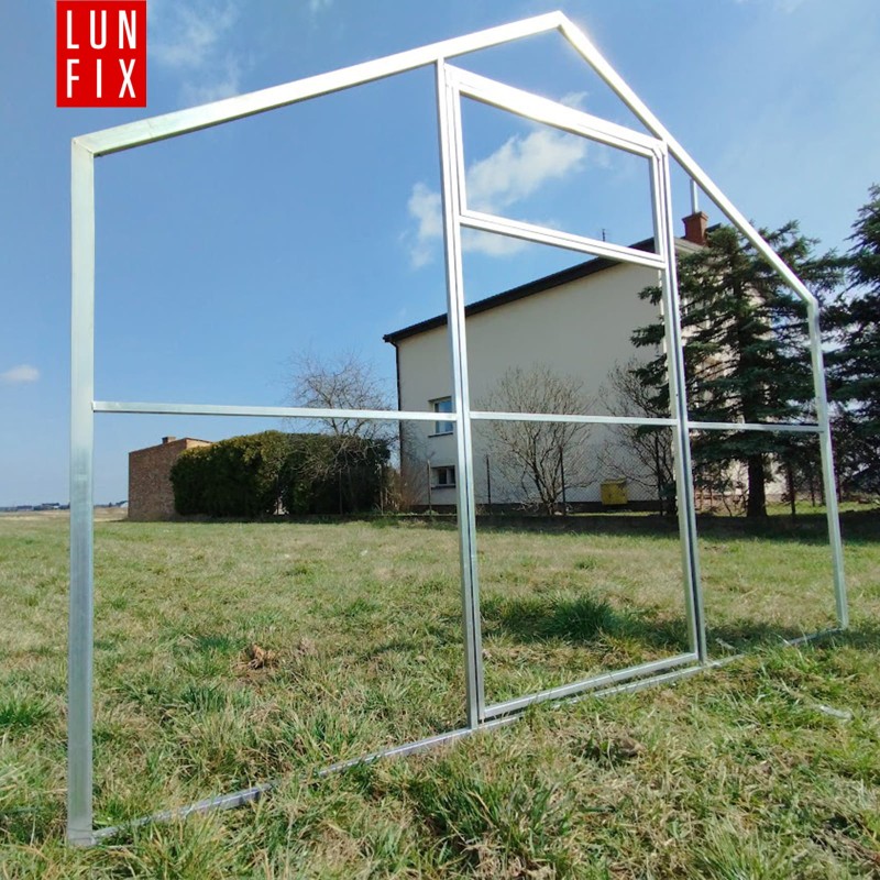 Szklarnia z poliwęglanu 2,8x10m "domek" profil 20x40mm grubość 6mm
