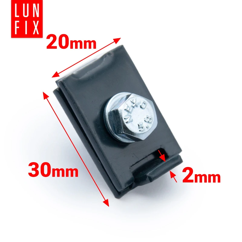 Spojka panelu tzp L 6x20 mm  šedá 10ks.