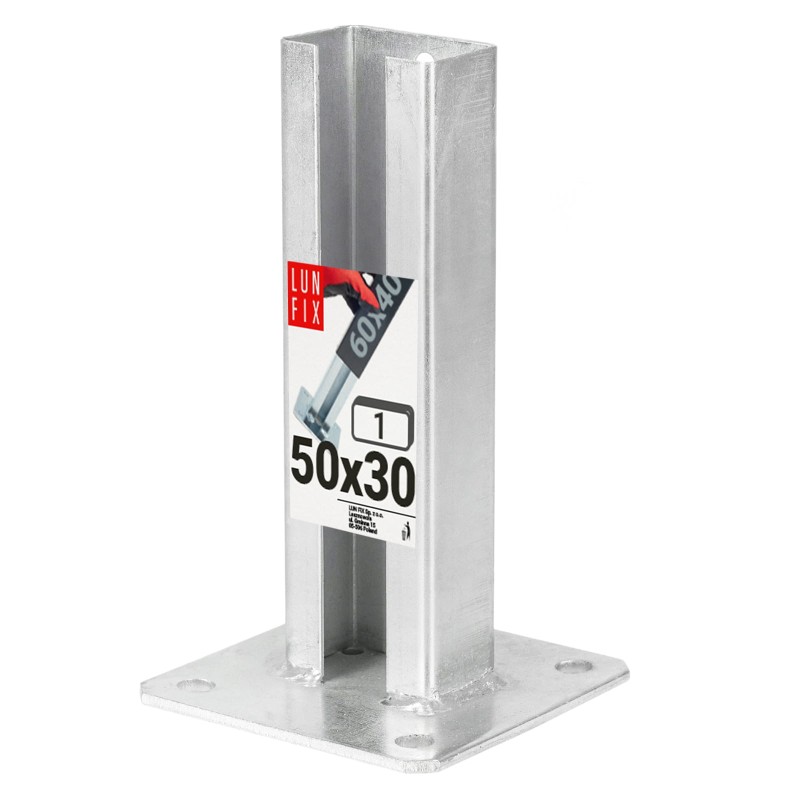 Podstawa słupka ogrodzeniowego profilowa 60x40 mm