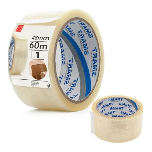 Průhledná akrylová balicí páska Smart 48 mm/60 m