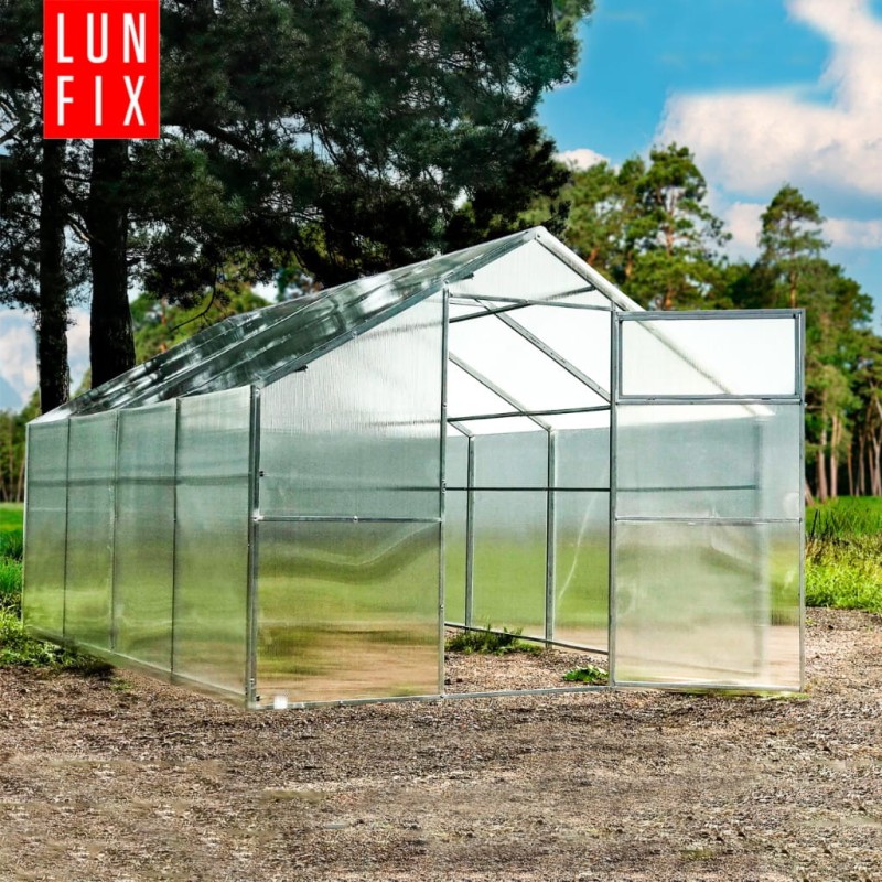 Szklarnia z poliwęglanu 2,8x4m "domek" profil 20x40mm grubość 4mm
