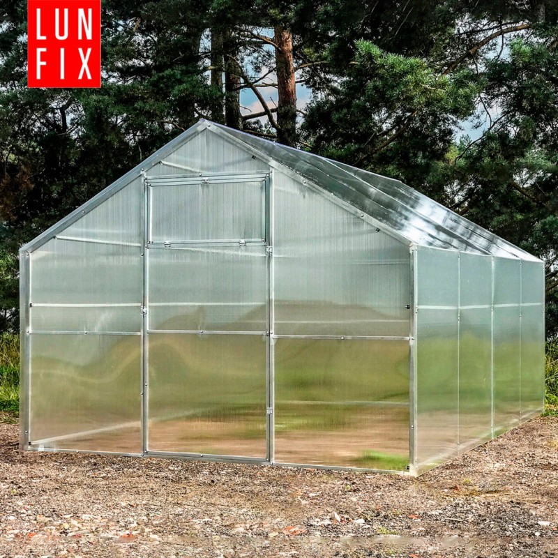 Szklarnia z poliwęglanu 2,8x4m "domek" profil 20x40mm grubość 4mm