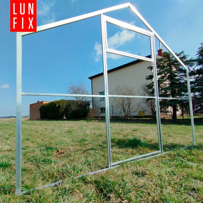 Szklarnia z poliwęglanu 2,8x4m "domek" profil 20x40mm grubość 6mm