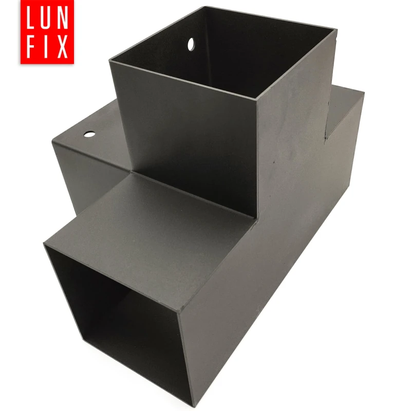 Spojka trámů X 12x12cm + šrouby