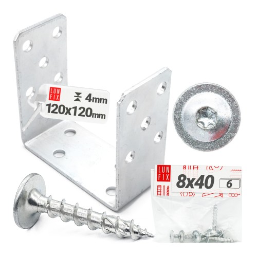 Patka k našroubovaní typ U 120 mm + šrouby