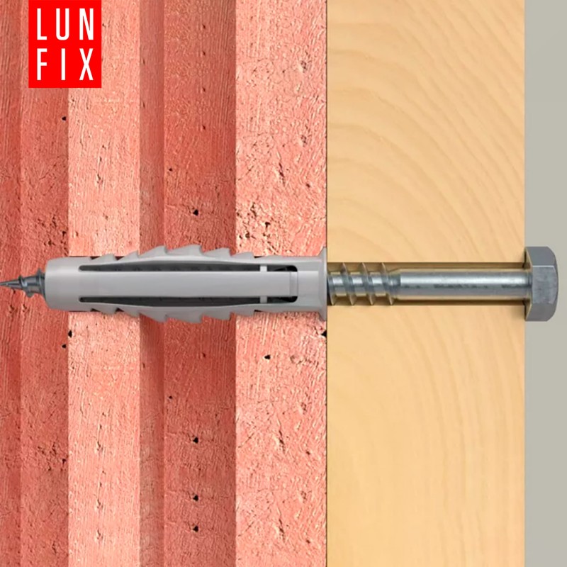 Kołki rozporowe 10x50 mm z wkrętem z łbem sześciokątnym 6x70 mm 50szt.