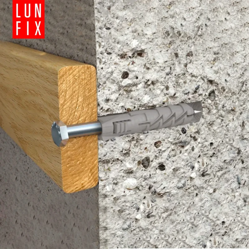 Kołki rozporowe 10x50 mm z wkrętem z łbem sześciokątnym 6x80 mm 50szt.