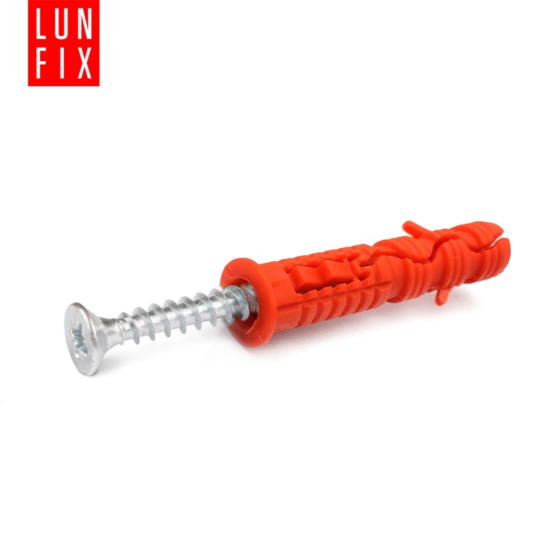 Kołki rozporowe 6x30 mm z wkrętem z łbem stożkowym 3,5x35 mm 200szt.