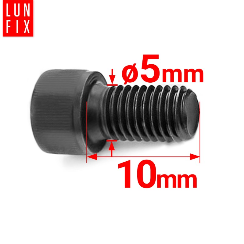 Śruba imbusowa M5 10mm  czarny ocynk DIN 912 kl 8.8 1kg