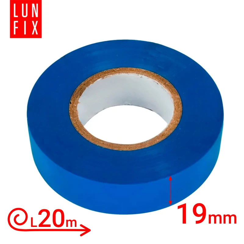 Modrá PVC izolační páska 19 mm 20 m 10 ks.