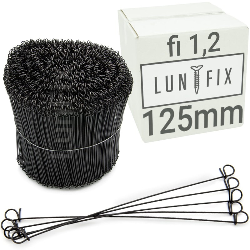 Drut wiązałkowy oczkowy fi 1,2 125mm (op 1000szt.)