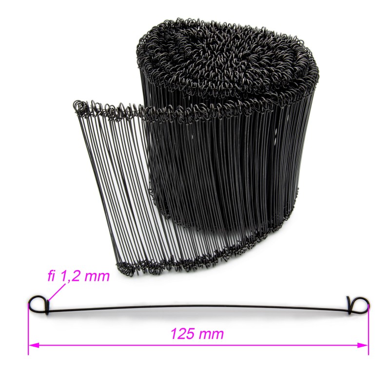 Drut wiązałkowy oczkowy fi 1,2 125mm (op 1000szt.)