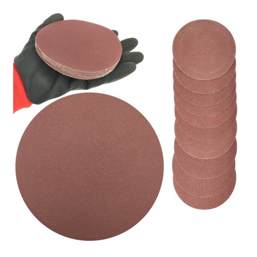 Brusný papírový kotouč P150 125mm kotouč na suchý zip 10ks.