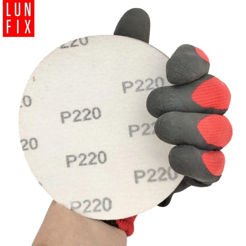 Brusný papírový kotouč P220 125mm kotouč na suchý zip 10ks.