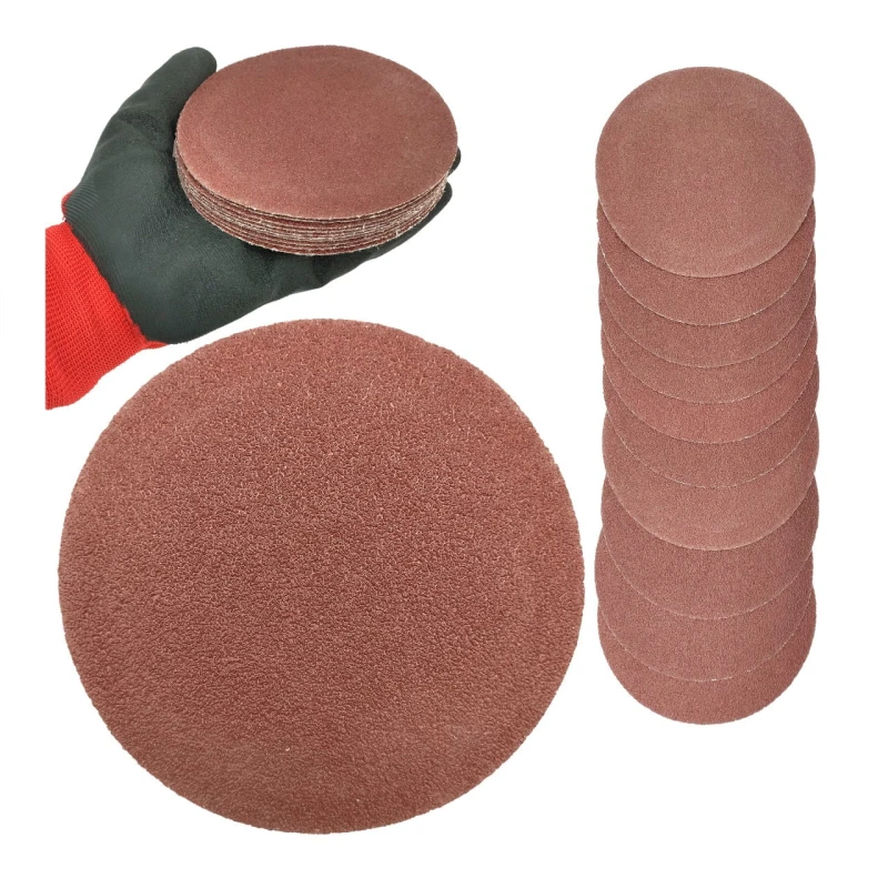 Brusný papírový kotouč P40 125mm kotouč na suchý zip 10ks.