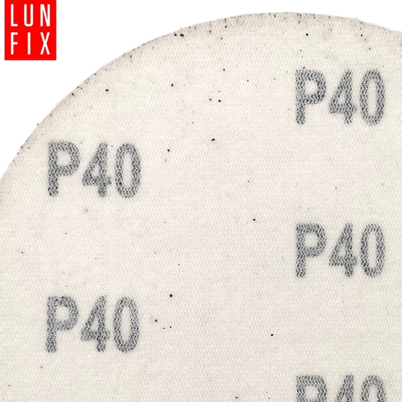 Brusný papírový kotouč P40 125mm kotouč na suchý zip 10ks.