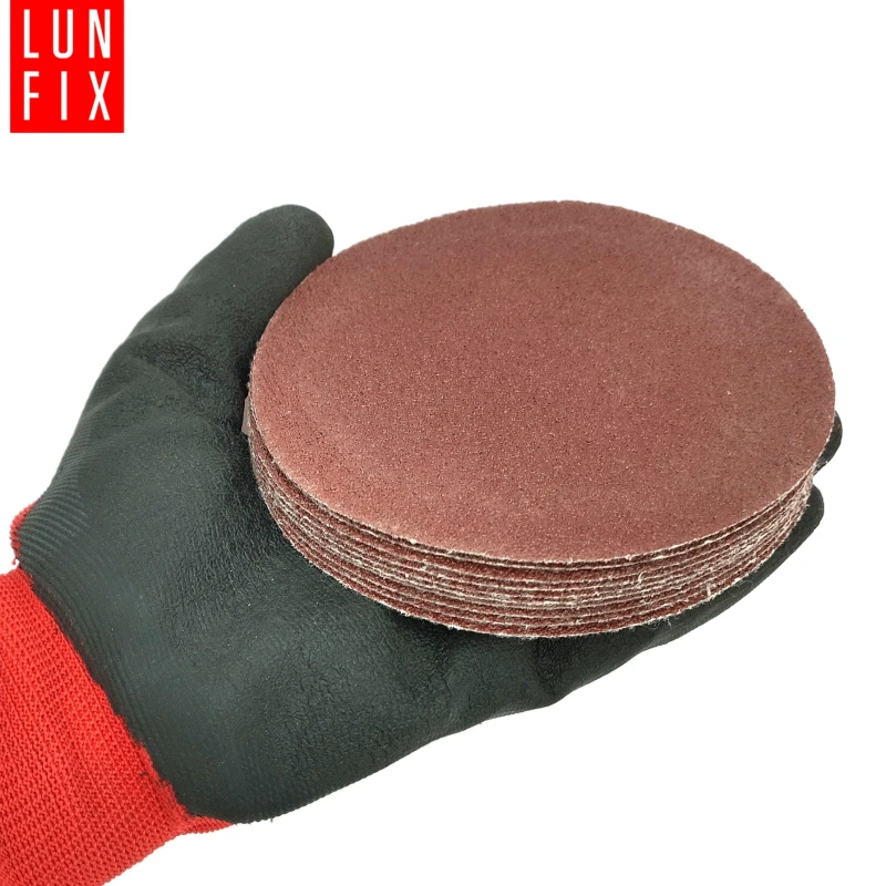Brusný papírový kotouč P40 125mm kotouč na suchý zip 10ks.