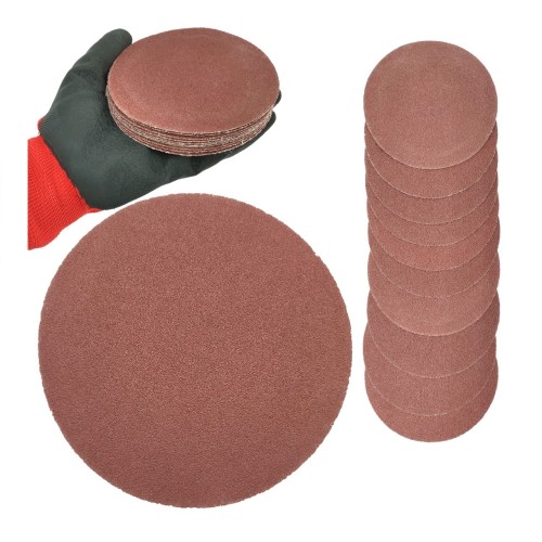 Brusný papírový kotouč P80 125mm kotouč na suchý zip 10ks.