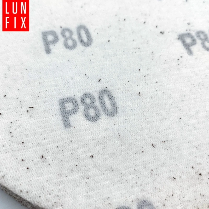 Brusný papírový kotouč P80 125mm kotouč na suchý zip 10ks.