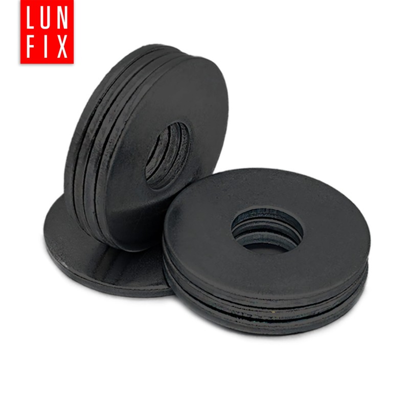 Podkładka okrągła M8 powiększona czarny ocynk DIN9021 1kg