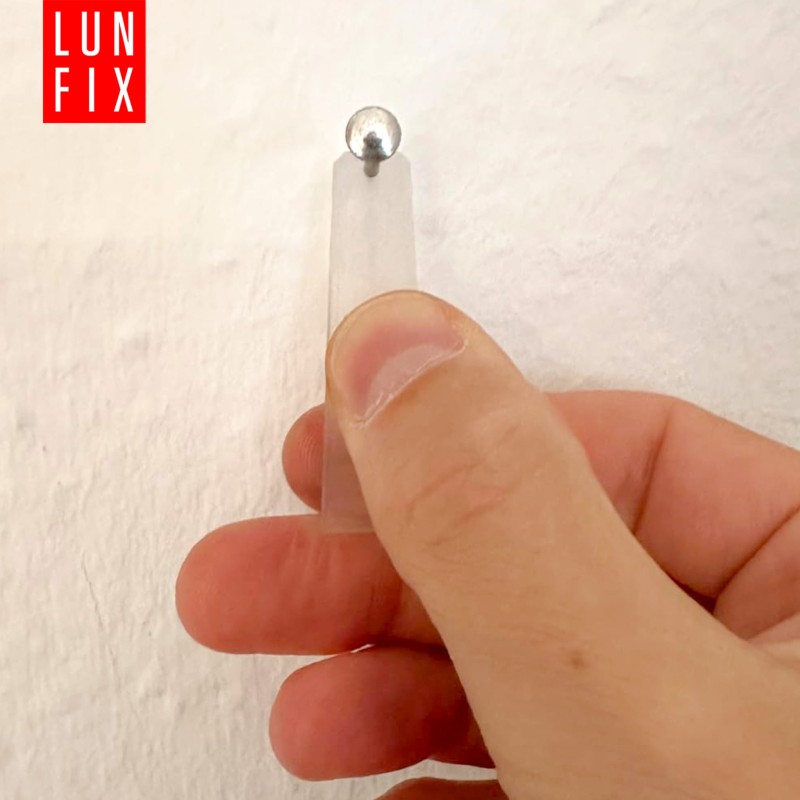 Gwoździe ozdobne do obrazków 2x50 mm srebrna szeroka główka 100szt.