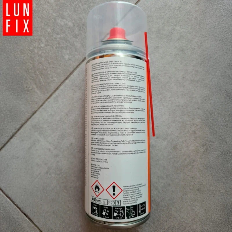 Univerzální uvolňovač rzi ve spreji 400 ml, 1 ks.