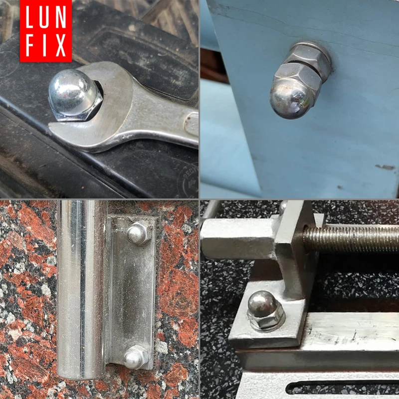 Nakrętka kołpakowa nierdzewna M6 DIN 1587 stal A2 1000szt.
