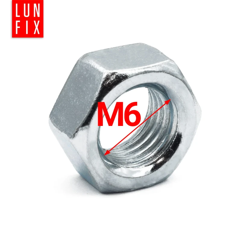 Nakrętka sześciokątna nierdzewna M6 DIN 934 stal A2 100szt.