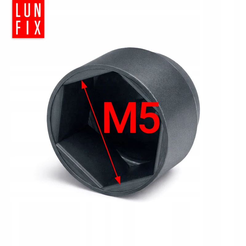 Maskownica nakrętki M5 antracyt zaślepka na śruby 10 szt.