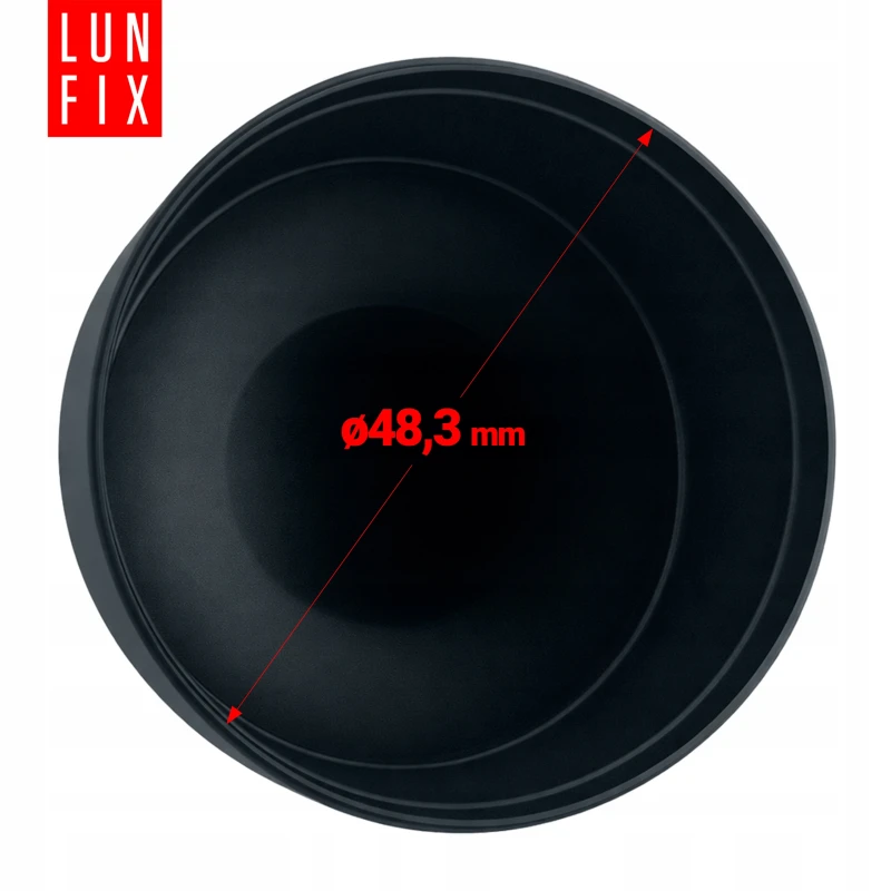 Vnější krytka na kulatý sloupek Ø48,3 mm, grafitová, 10 ks.