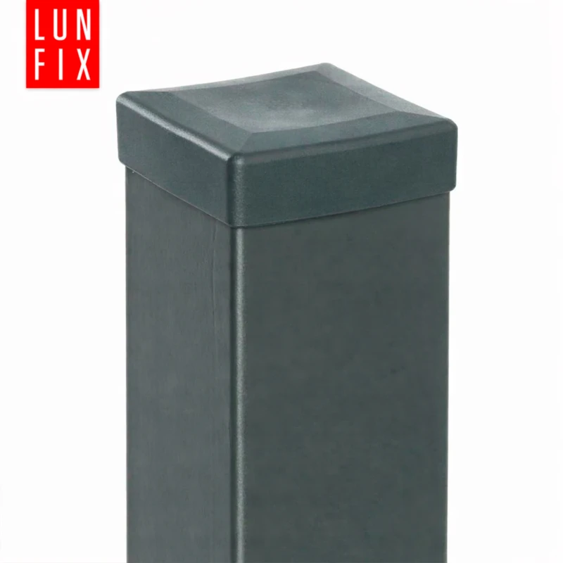 Nasadka zewnętrzna na słupek kwadratowy 120x120 mm, grafitowa – 10 szt.