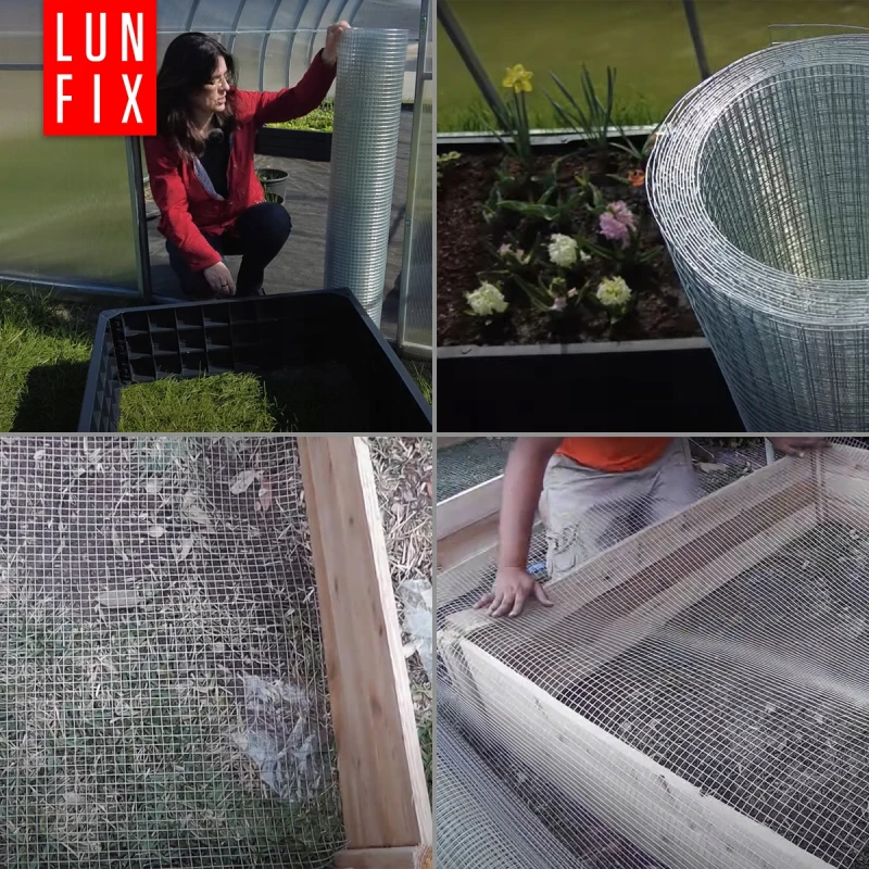 Pozinkované svařované pletivo, oko 6x6 mm, drát Ø0,6 mm, výška 0,5 m, délka 1 m – proti krtkům, kunám a hrabošům