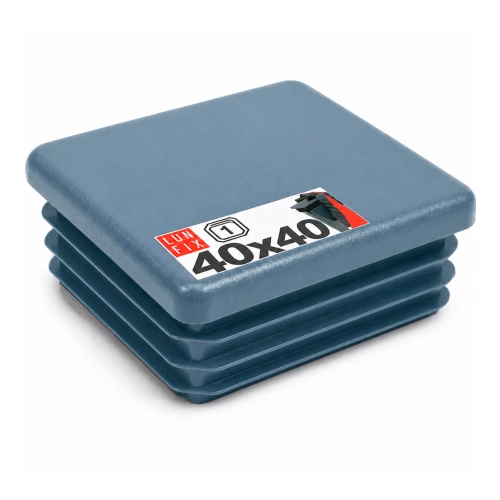 Grafitová záslepka pro čtvercový plotový sloupek 40x40 mm, 1 ks.