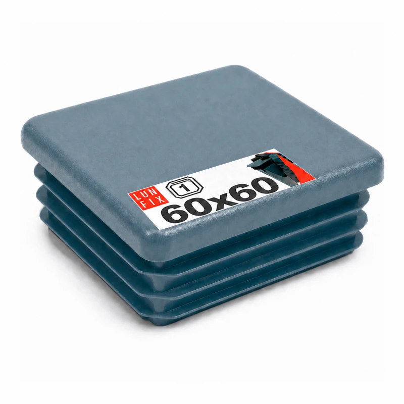 Grafitová záslepka pro čtvercový plotový sloupek 60x60 mm, 1 ks.