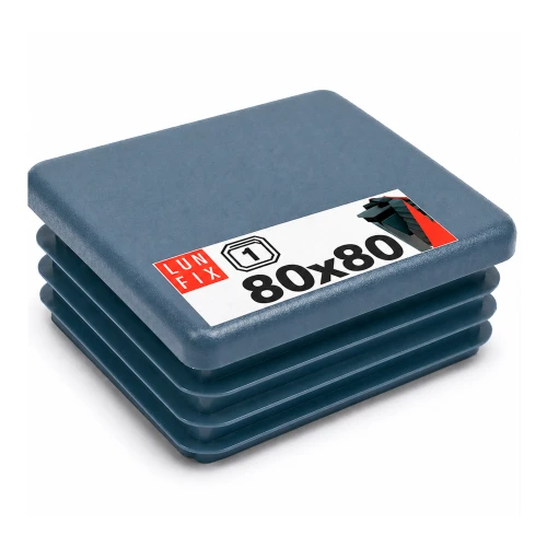 Grafitová záslepka pro čtvercový plotový sloupek 80x80 mm, 1 ks.