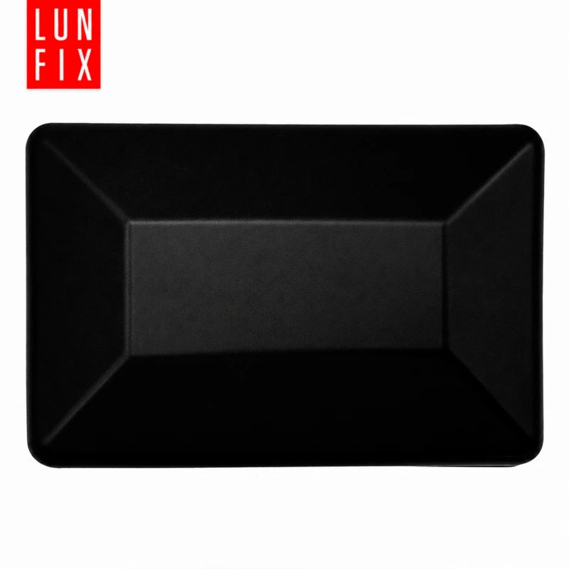 Černá záslepka pro obdélníkový plotový sloupek 20x30 mm, 10 ks.
