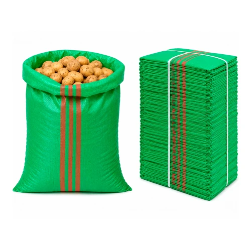 Polypropylenový pytel na suť 50x85 cm, 52 g, 61 g/m², zelený, 1000 ks. – na písek, obilí a stavební odpad