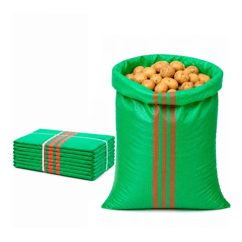 Polypropylenový pytel na suť 50x85 cm, 52 g, 61 g/m², zelený, 10 ks. – na písek, obilí a stavební odpad