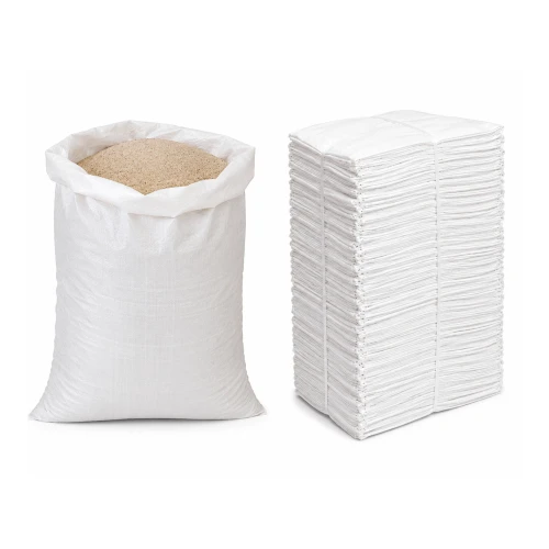 Polypropylenový pytel na suť 65x105 cm, 80 g, 59 g/m², bílý, 1000 ks. – na písek, obilí a stavební odpad