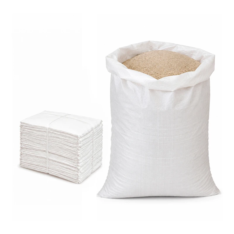 Worek na gruz 65 x 105 cm 80 g 59 g/m² biały 100 szt. - worek polipropylenowy, na piasek, zboże, odpady budowlane