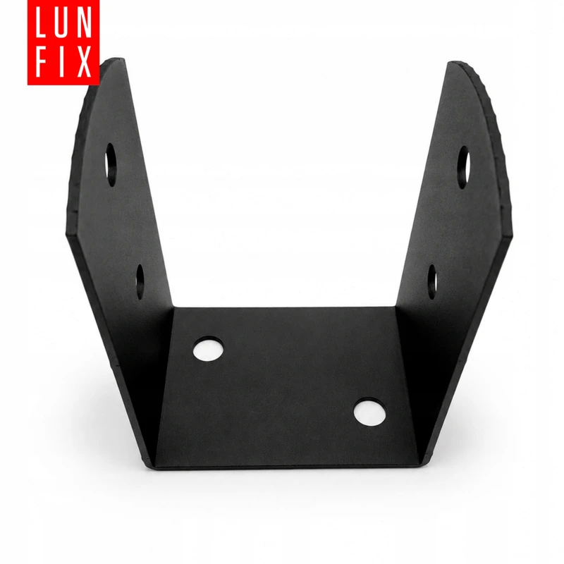 Podstawa słupa typu U 90x70x120x2,5 mm czarna PSOL – 1 szt.