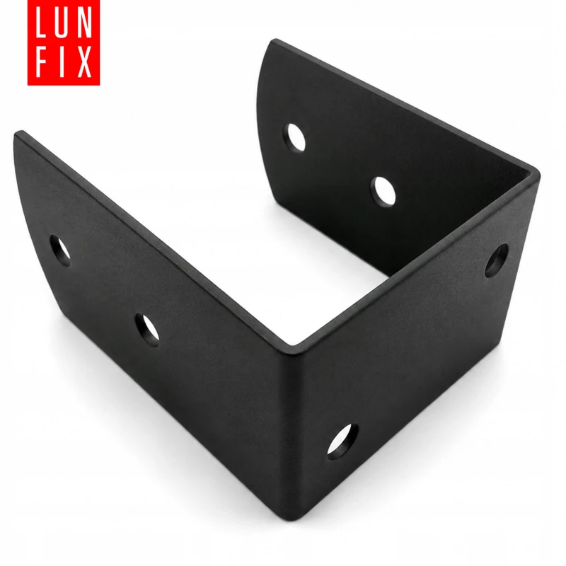 Podstawa słupa typu U 90x70x120x2,5 mm czarna PSOL – 1 szt.