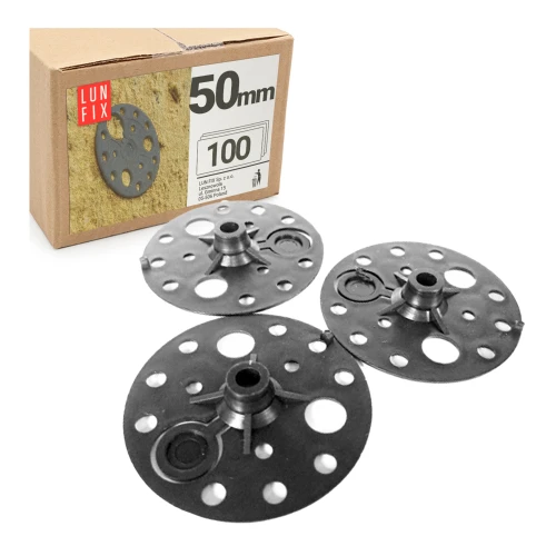 Grafitový přítlačný talíř pro polystyren a minerální vatu Ø50 mm, 100 ks.