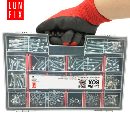 Sada válcových šroubů,  matic a podložek M5-M6 540 kusů