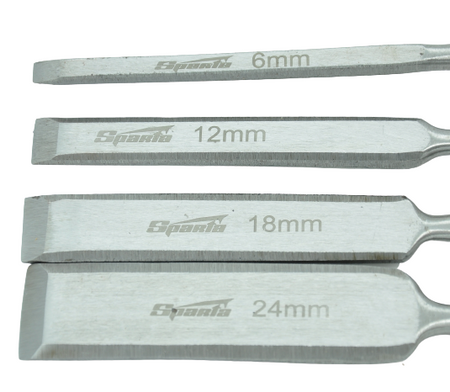 Sada dlát na dřevo (6-12-18-24mm) 4 dláta