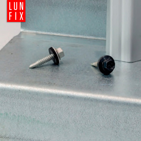 Samořezný vrut do plechu 4,8x25 bílý RAL 9010 250ks.