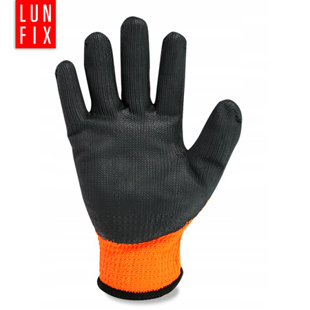 Pracovní zimní rukavice povlečené latexem 9 L 1 pár