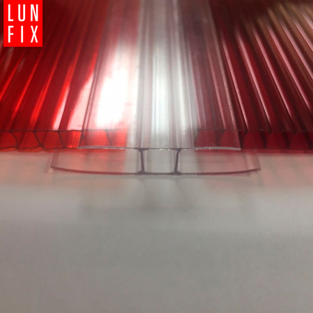 Spojovací profil H6 čirý pro polykarbonát 6m